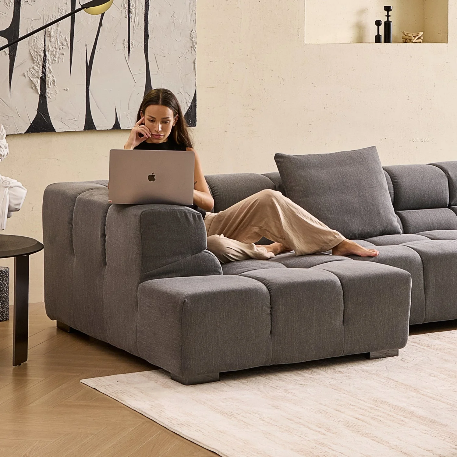 Amora U Sectional High Arm - Image 30