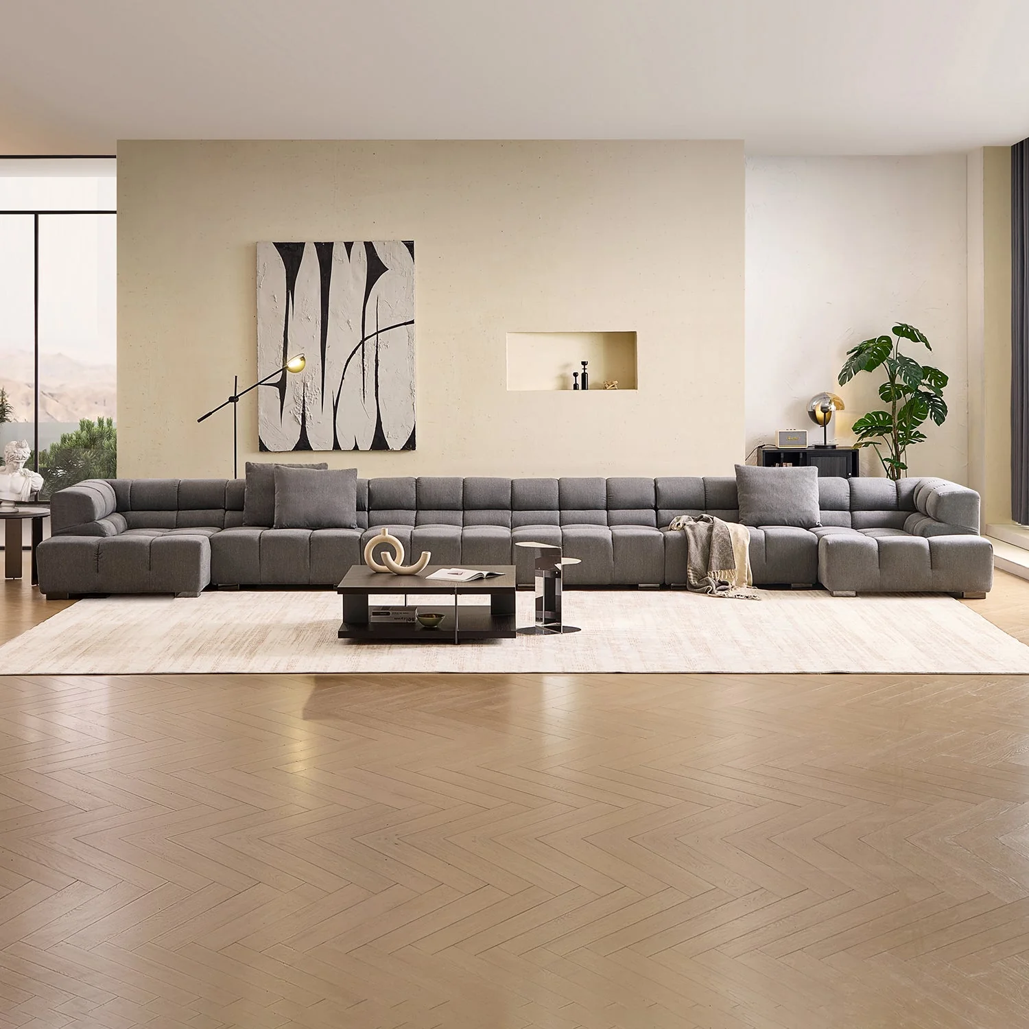 Amora U Sectional High Arm - Image 40