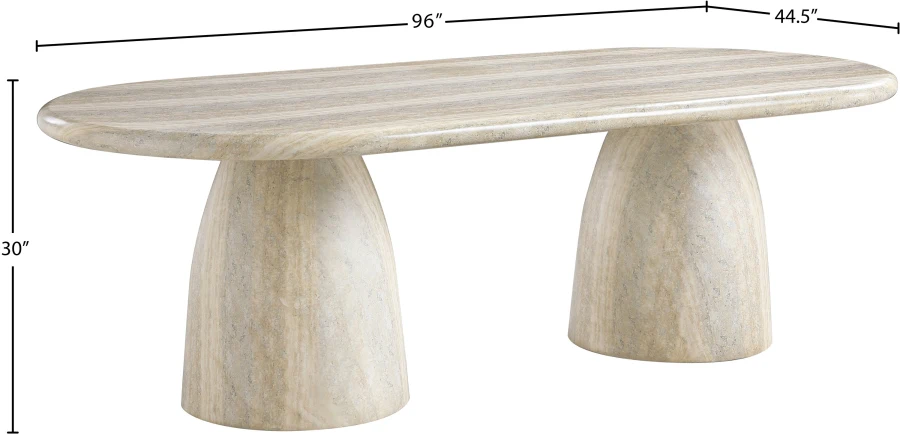Cosenza Travertine Dining Table - Image 7