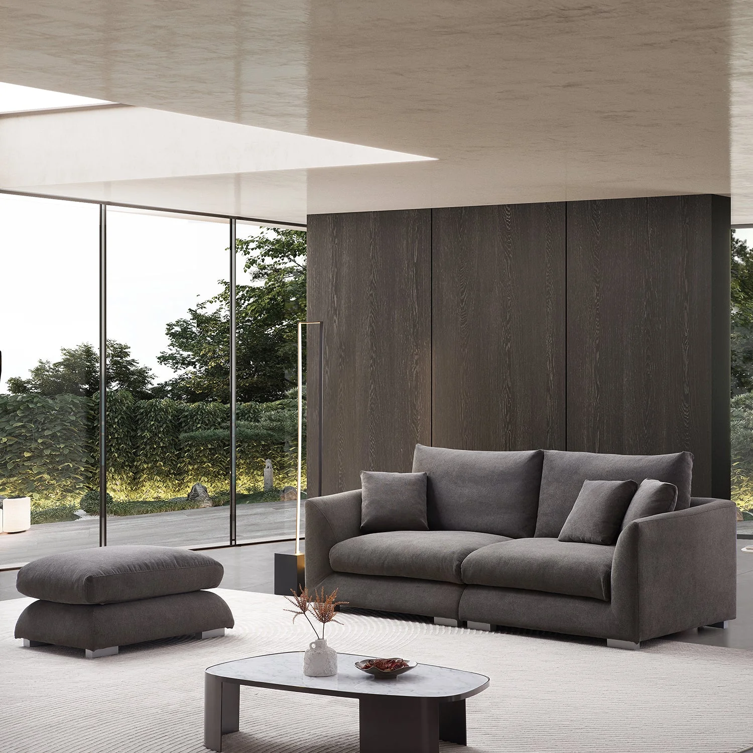 Feathers Sofa + Ottoman - Image 24