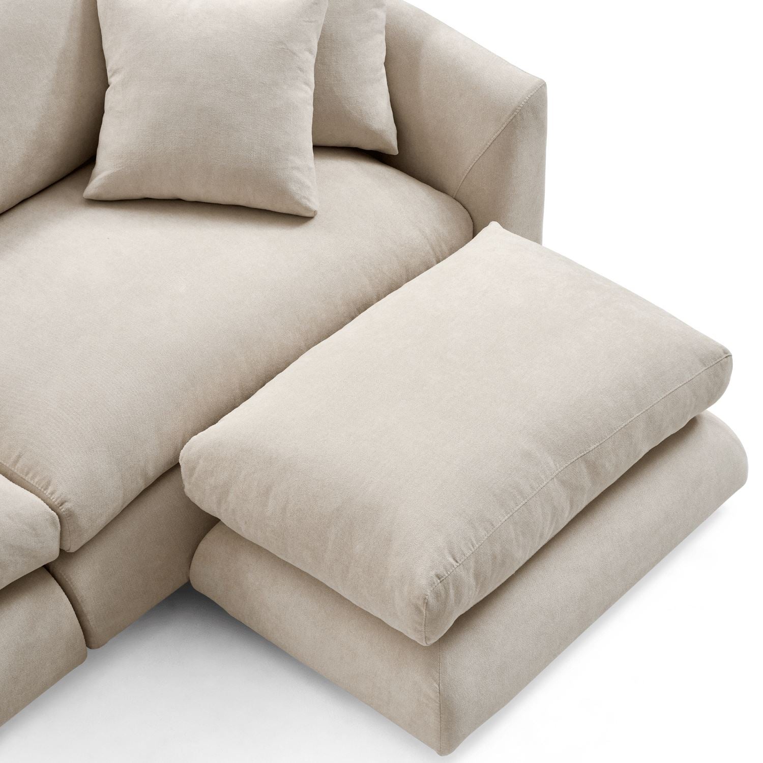 Feathers Sofa + Ottoman - Image 32