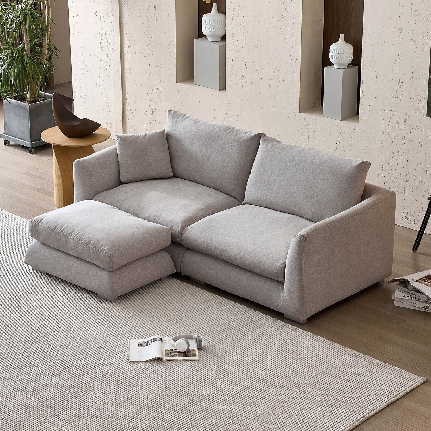 Feathers Sofa + Ottoman - Image 70