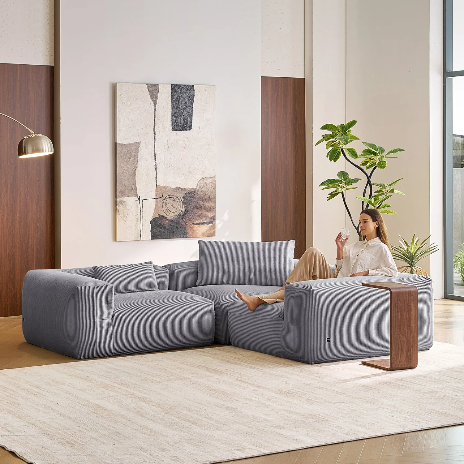 Mellow Closed L Sectional - Image 16