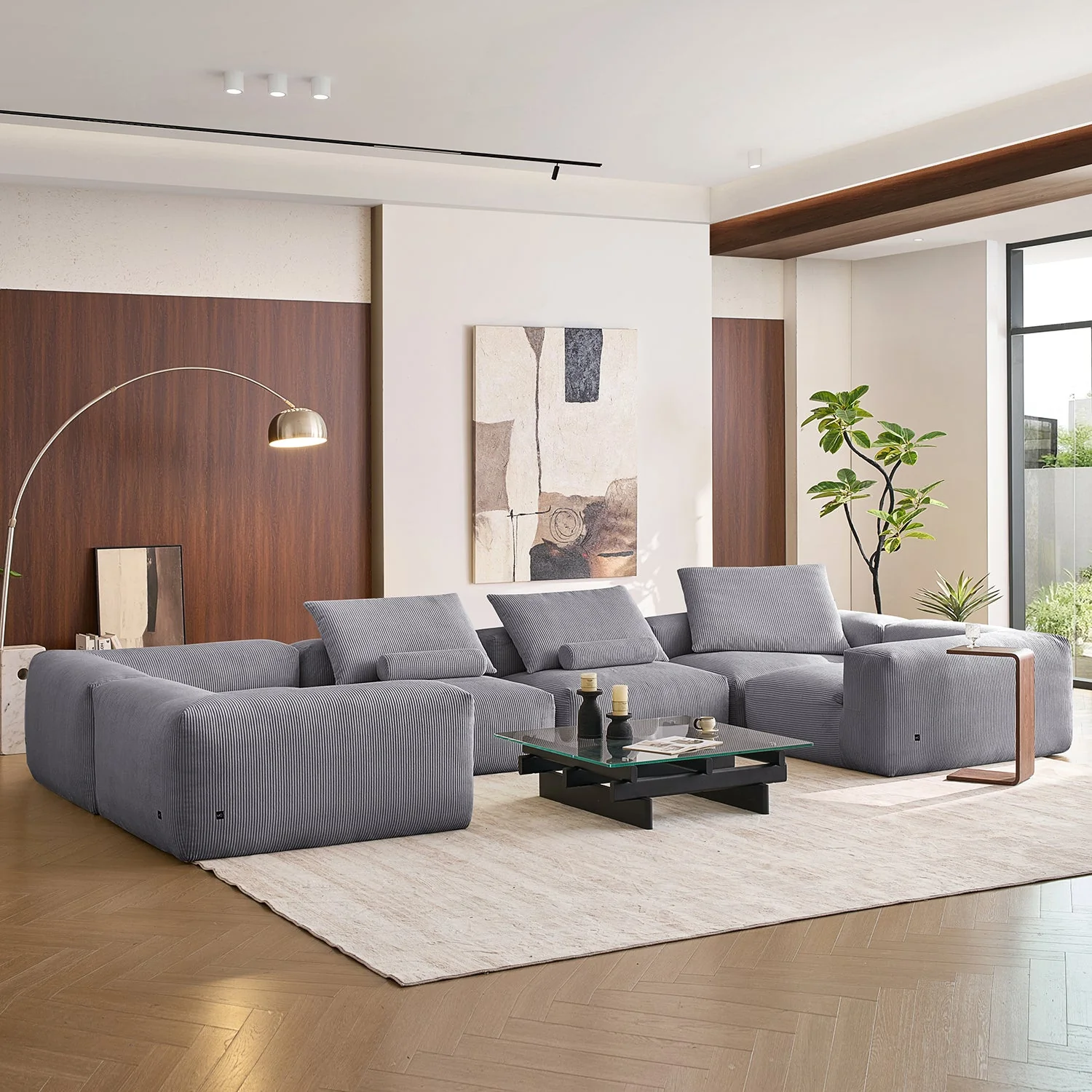 Mellow Closed U Sectional - Image 48