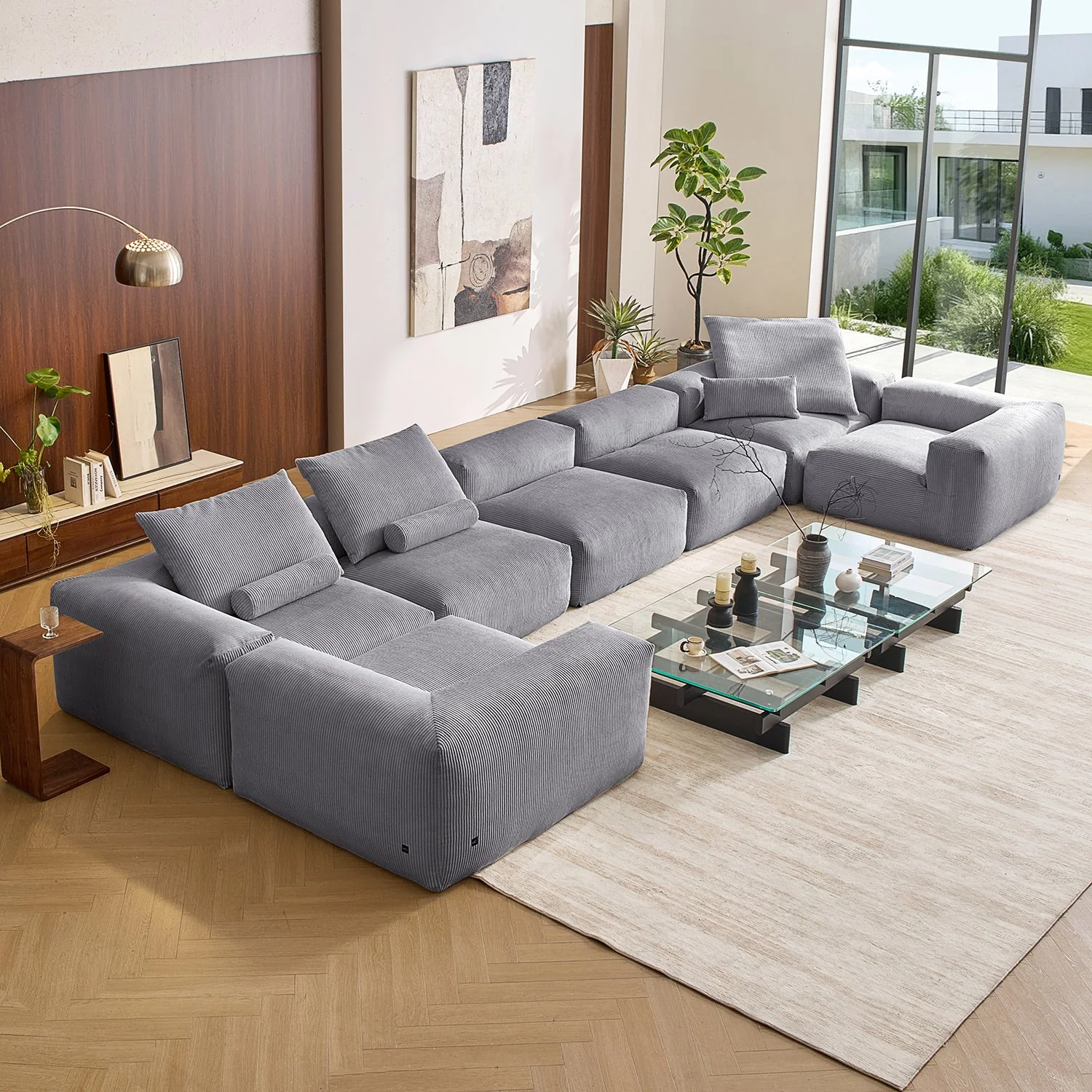 Mellow Closed U Sectional - Image 66