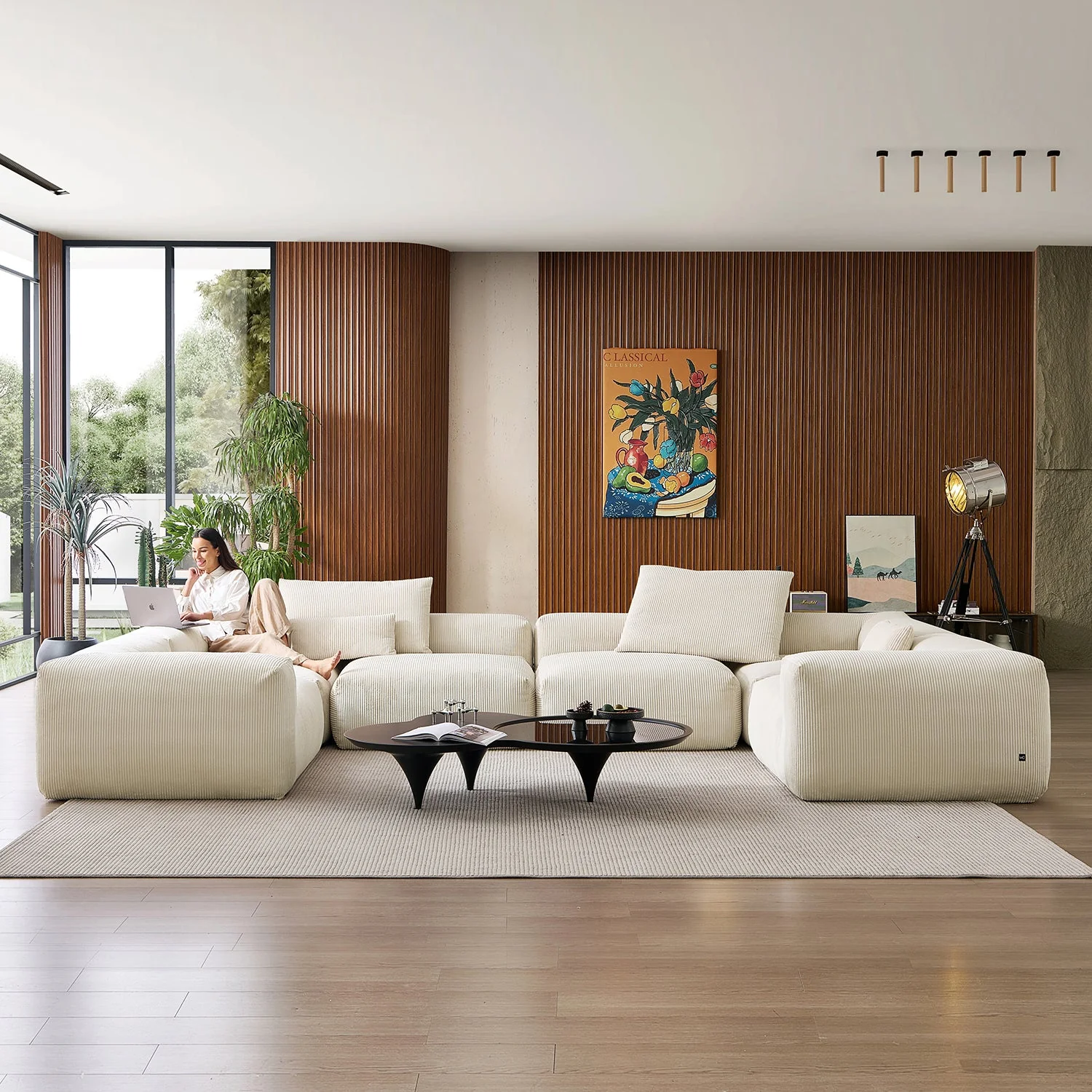 Mellow Extra Deep Closed U Sectional - Image 31