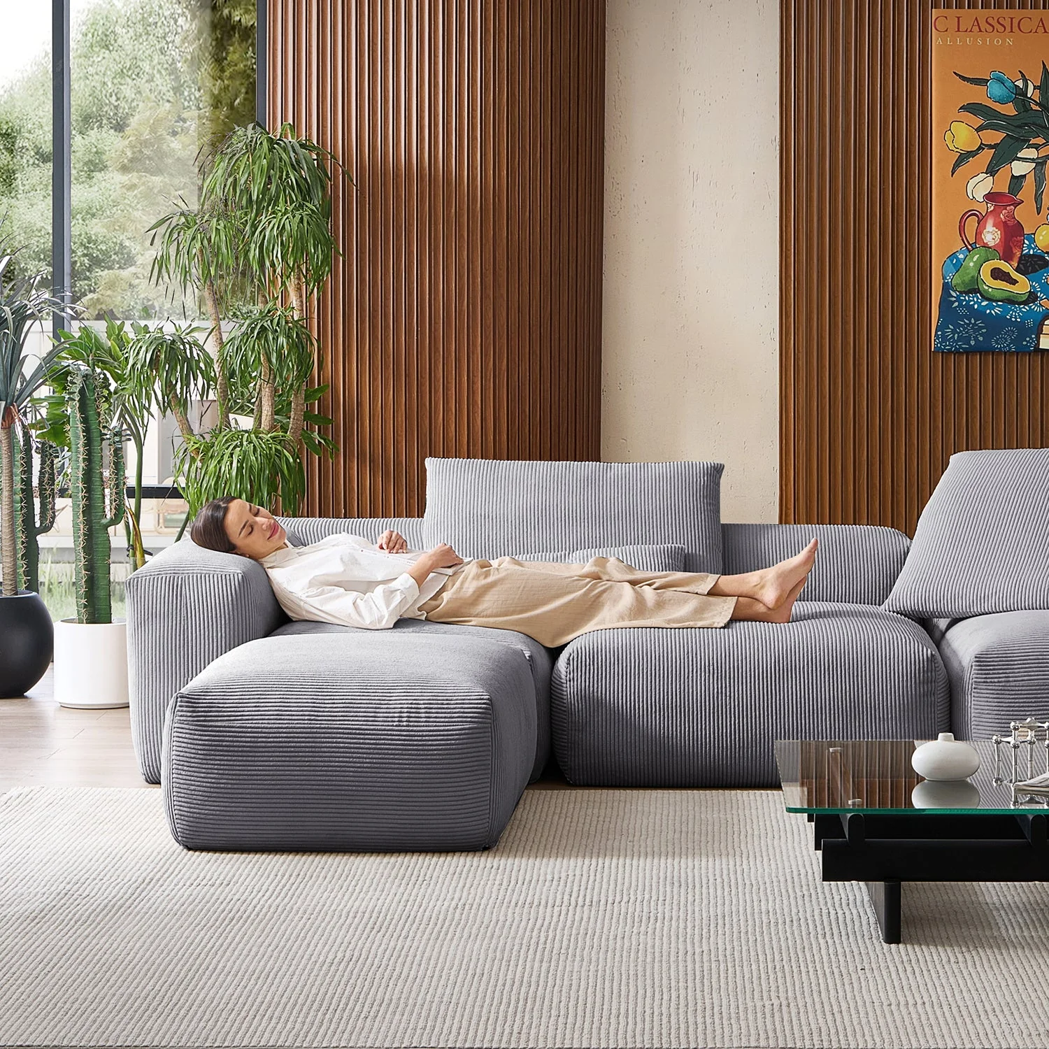 Mellow Extra Deep Sectional with Ottoman - Image 126