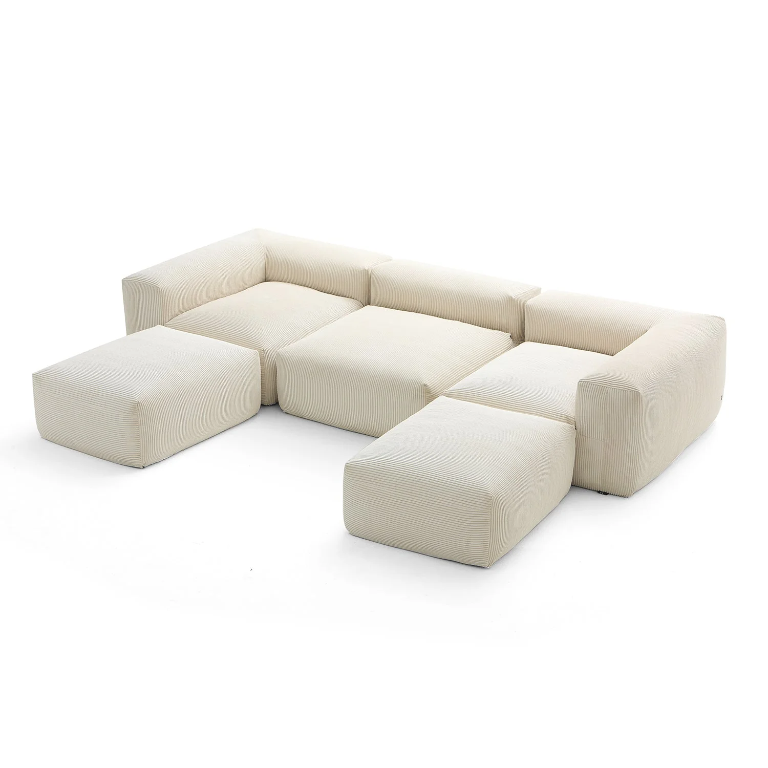 Mellow Extra Deep U Sectional with Ottoman - Image 10