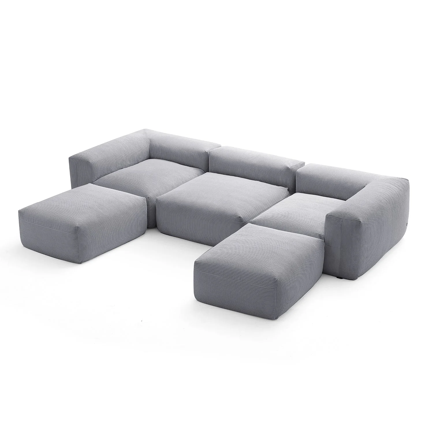 Mellow Extra Deep U Sectional with Ottoman - Image 23