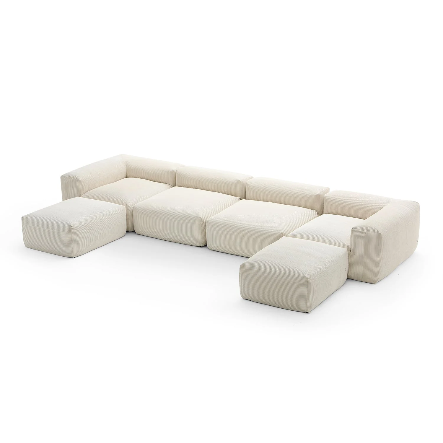Mellow Extra Deep U Sectional with Ottoman - Image 36