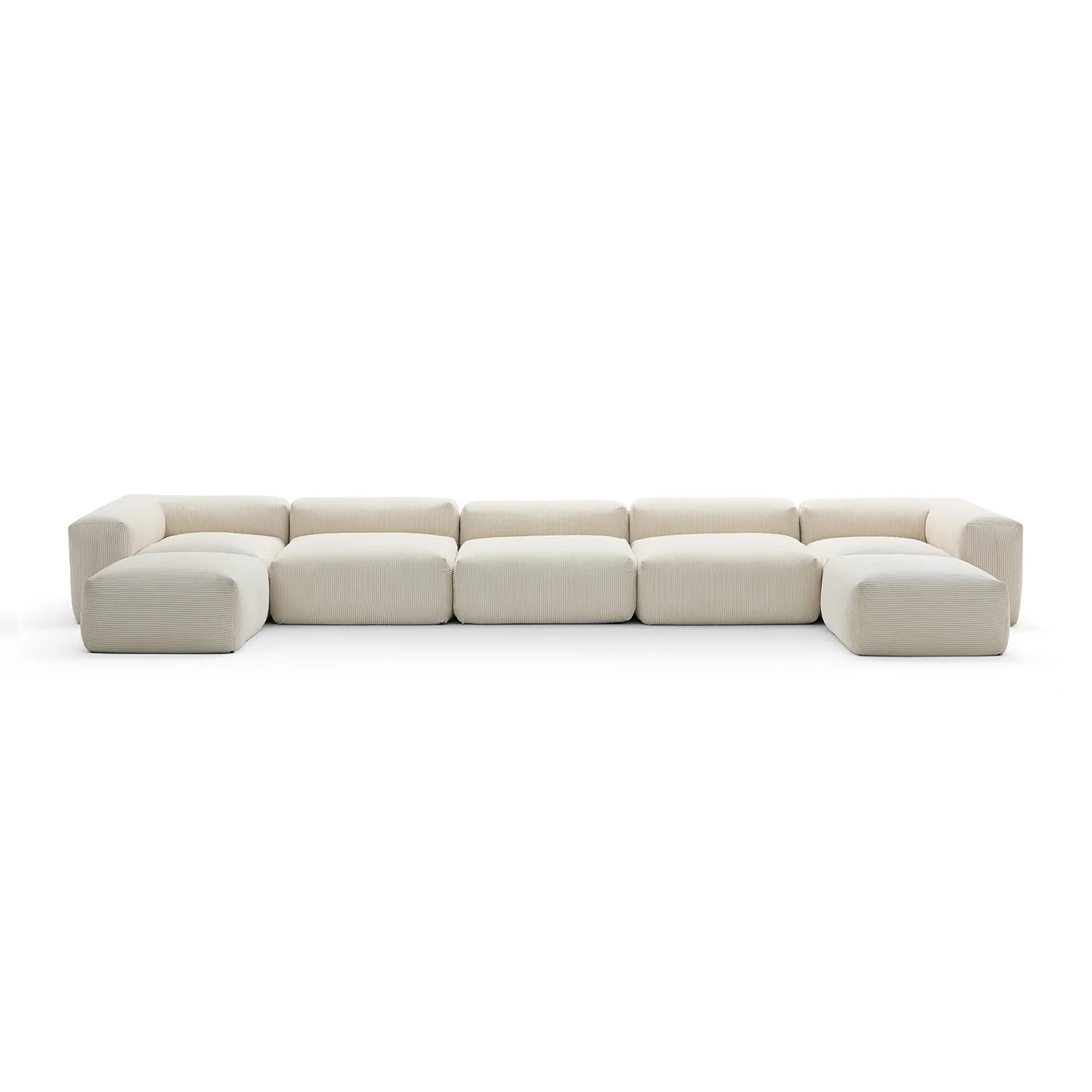 Mellow Extra Deep U Sectional with Ottoman - Image 54