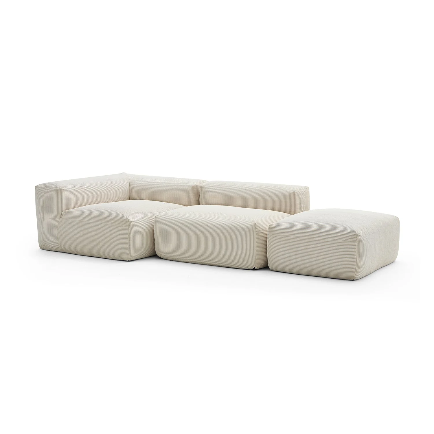 Mellow Half-Closed Sectional with Ottoman - Image 90