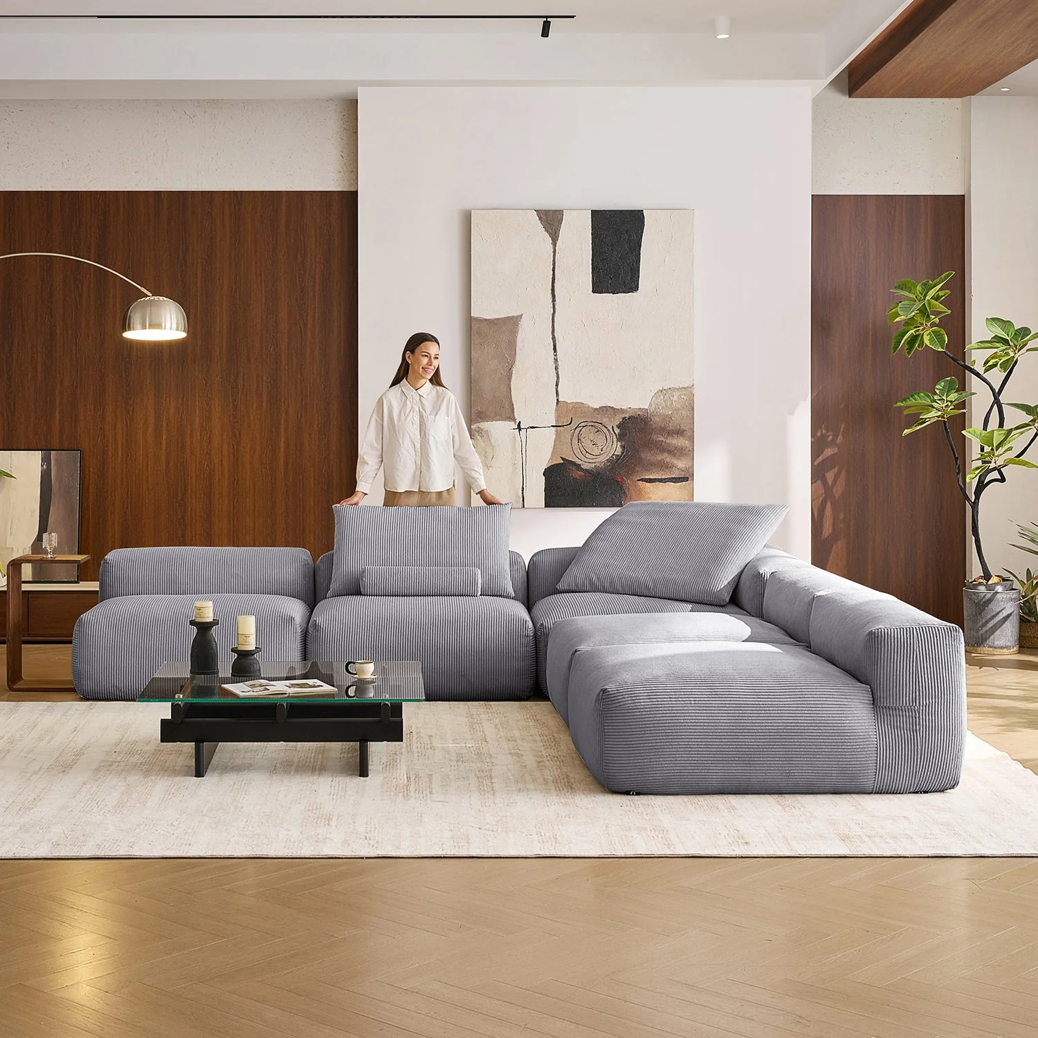 Mellow Open L Sectional - Image 46