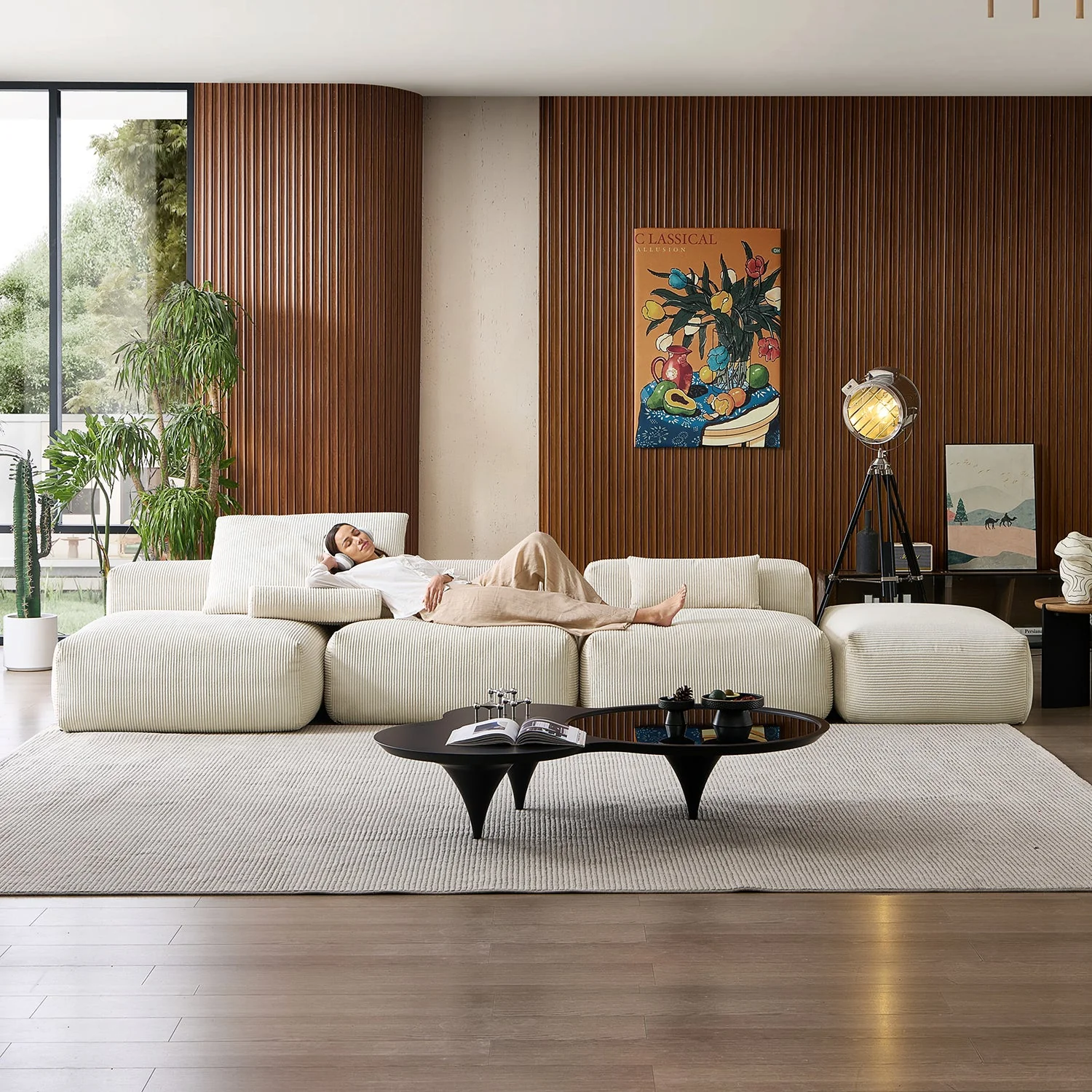 Mellow Open Sectional with Ottoman - Image 35