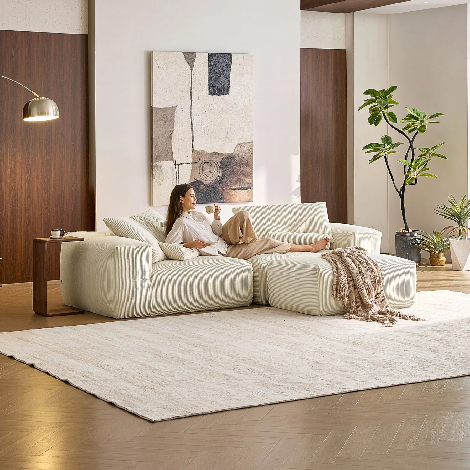 Mellow Sectional with Ottoman - Image 3